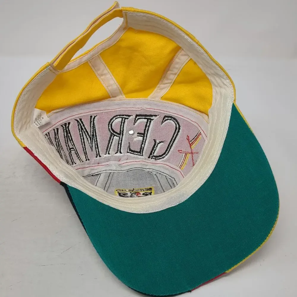 Horst Knab Germany Baseball Cap Red Black Yellow One Size Embroidered Crest Hat